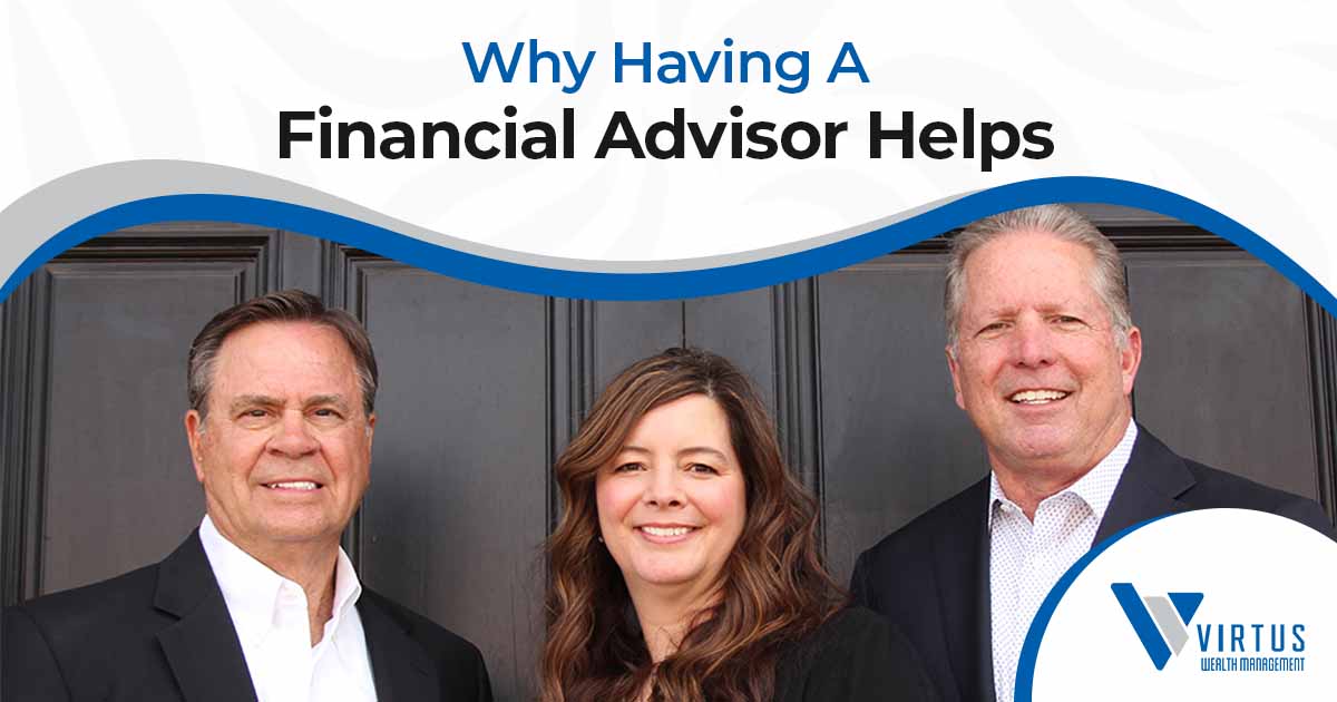Image featuring three individuals, representing Virtus Wealth Management and emphasizing the benefits of having a financial advisor, aligned with the page's context.